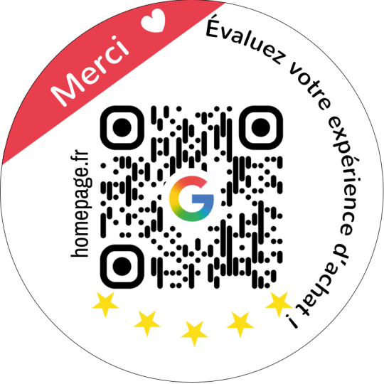sticker qr code donnez votre avis