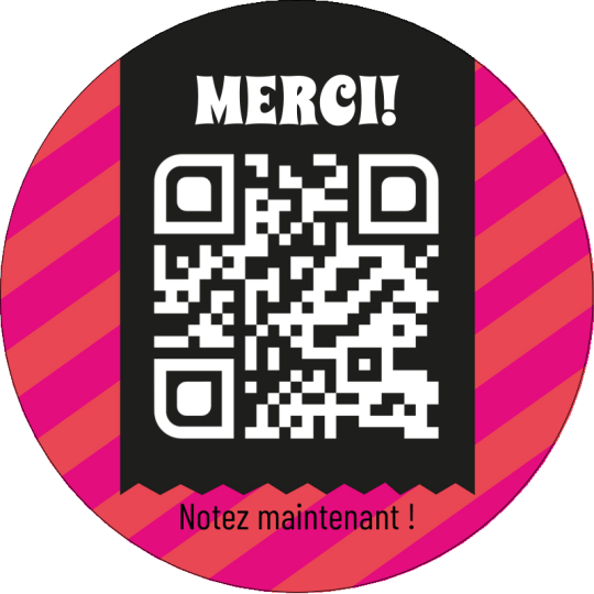sticker qr code merci 