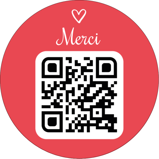 stickers qr code merci laissez un avis