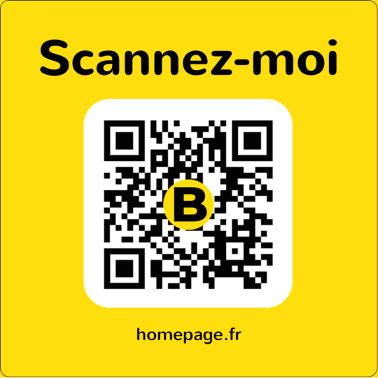 qr code stickers carré scannez-moi
