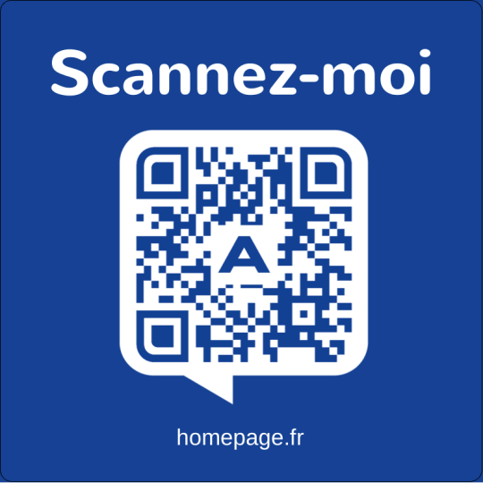 carré qr code stickers 60mm scannez-moi