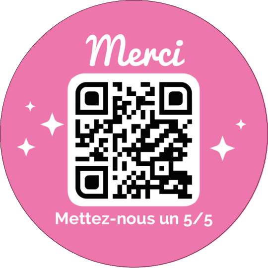 stickers qr code merci 
