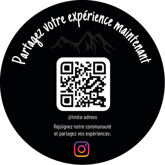 sticker qr code carré partagez votre expérience