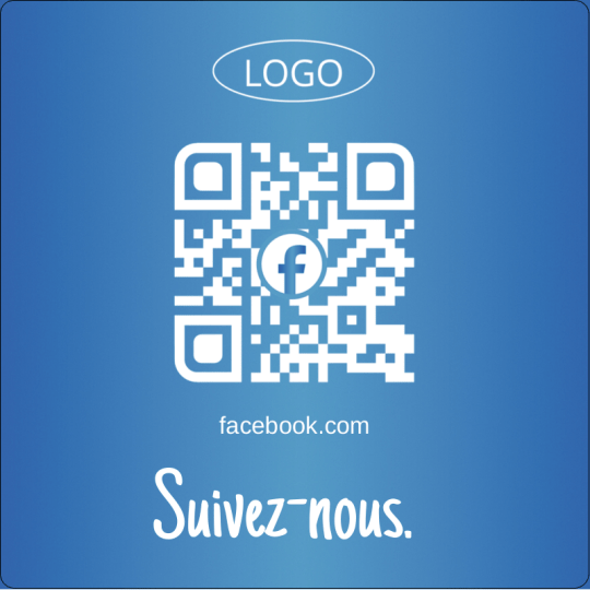 stickers qr code carre 60mm followus