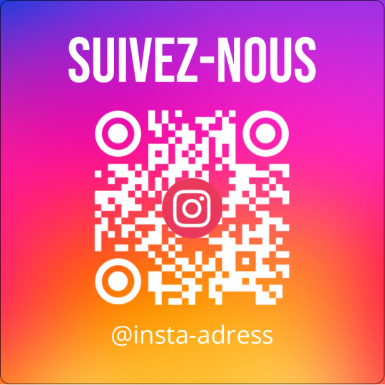 stickers QR code carré 60mm followus