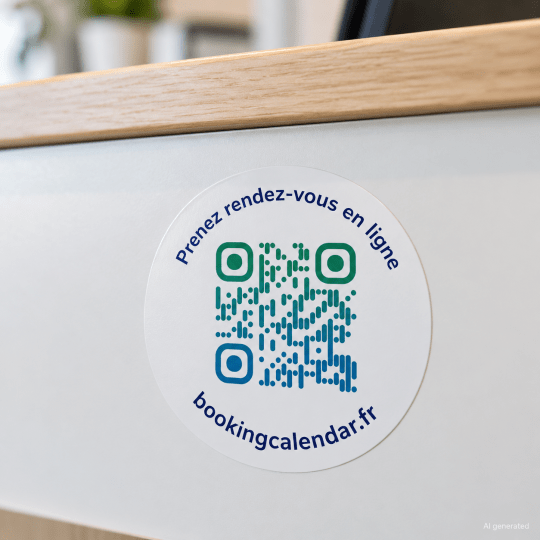 sticker qr code prise de rendez-vous