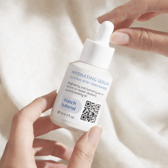QR code étiquette produit cosmétique