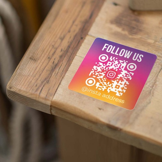 stckers qr code follow us 