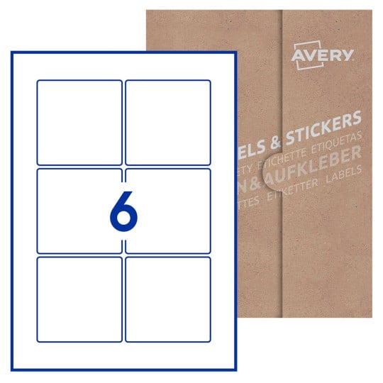 Autocollants sur Feuille A4  Calculateur d'impression d'étiquettes