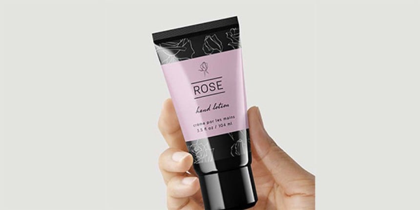 étiquettes transparentes cosmétiques