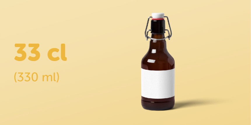 Taille etiquettes biere 33cl steinie complète