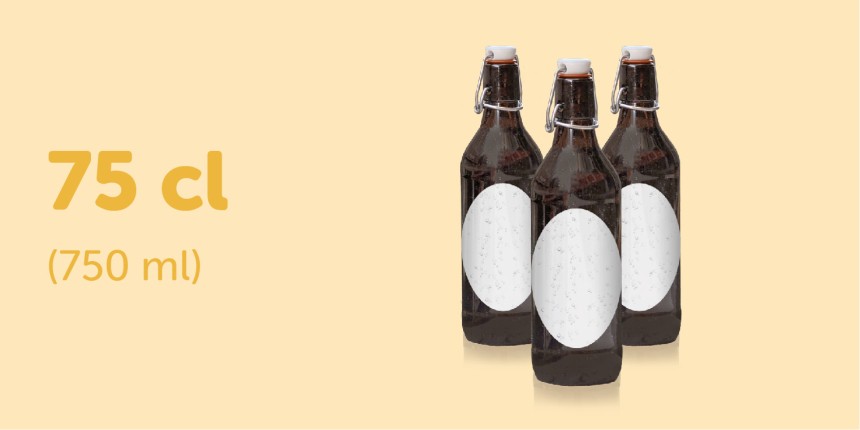 Taille etiquettes biere 75cl ovale