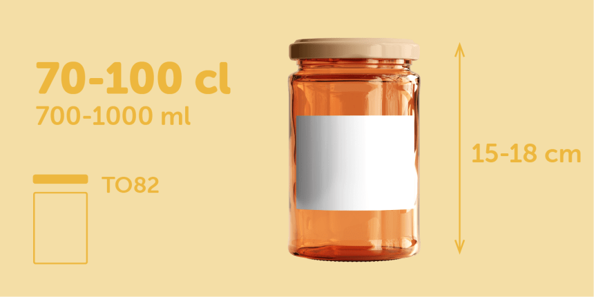 Taille étiquettes 10x6 pots et bocaux	