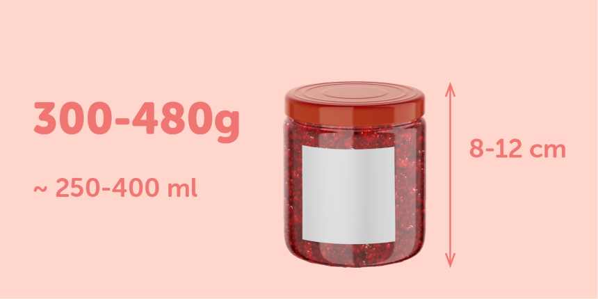 Taille étiquettes 4cm confitures