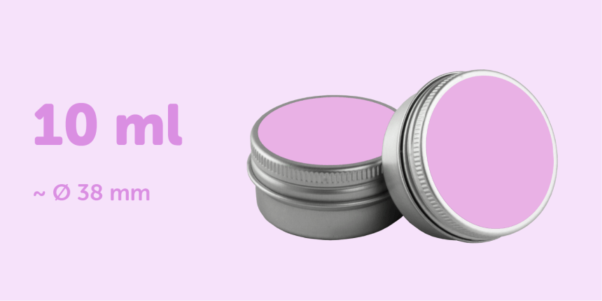 Taille étiquettes 3,5cm cosmétiques