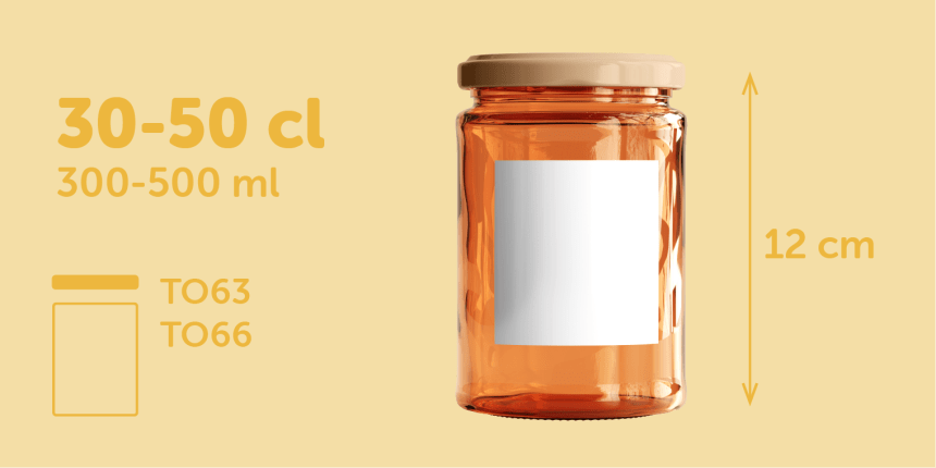 Taille étiquettes 6x6 pots et bocaux