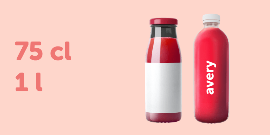 Taille étiquettes 25x15 bouteilles