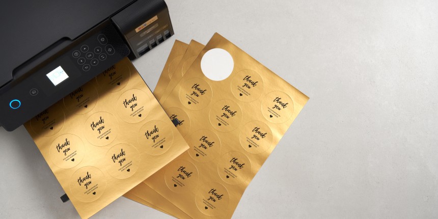 Étiquettes carrées en papier Kraft vierge pour cadeau de mariage