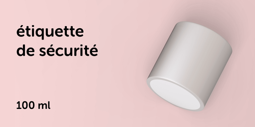 Taille etiquettes bougies 100ml CLP
