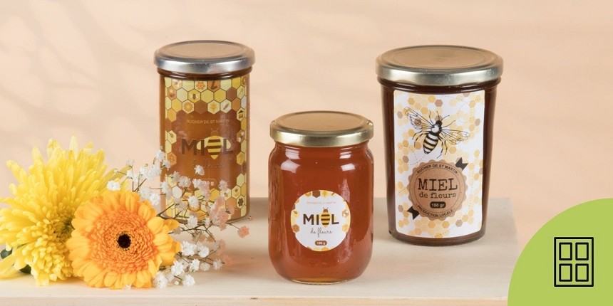 Etiquettes pots de miel en planches et en rouleaux | Avery