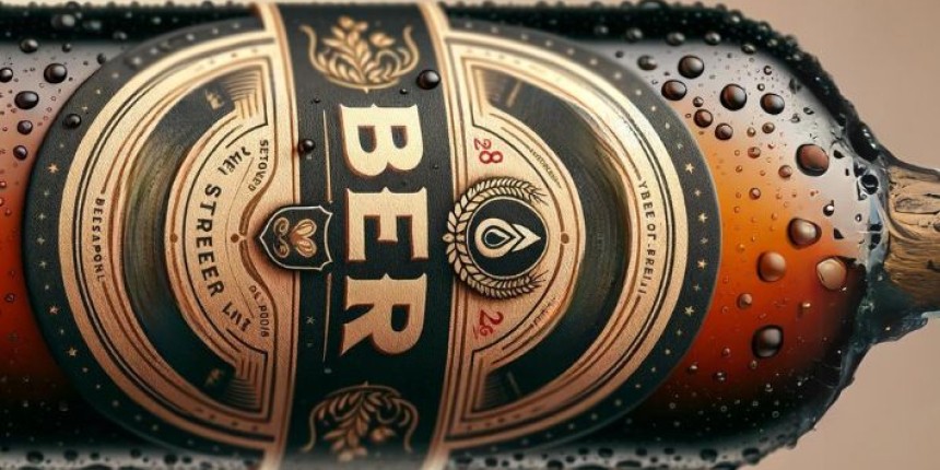 étiquettes waterproof personnalisée pour les bouteilles de bière