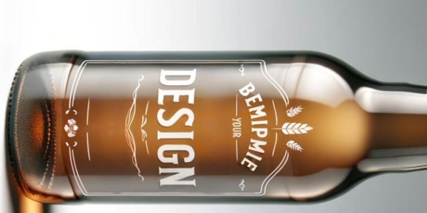 étiquette bière personnalisée en plastique transparent et décollable