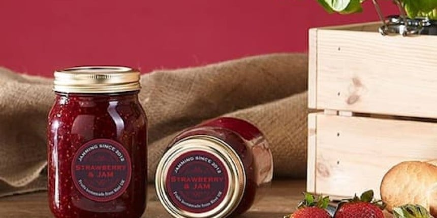 Etiquettes confiture personnalisées en planche