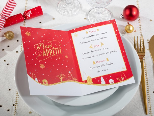 Decorer Un Menu De Noel Inspiration Noel Avery
