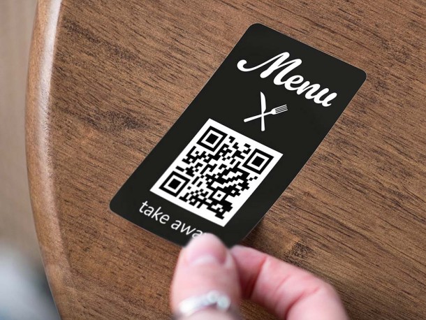 stickers qr code menu pour restaurant