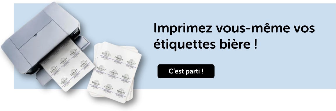 étiquettes à imprimer bière