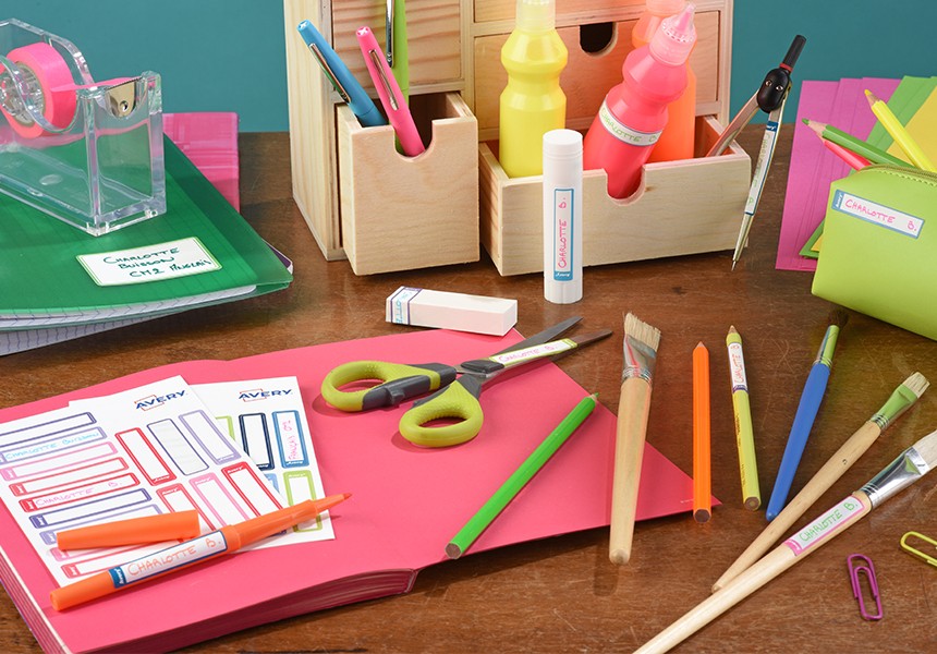 Etiquettes scolaires