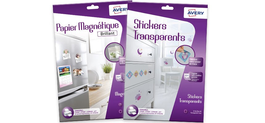 packs stickers et papier magnetique