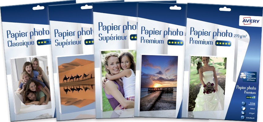 packs papiers photo