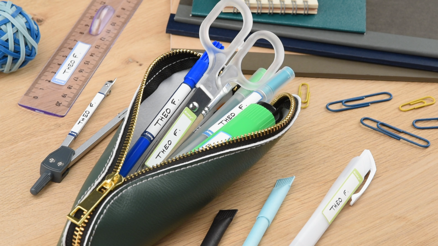 Étiquettes spéciales pour les stylos