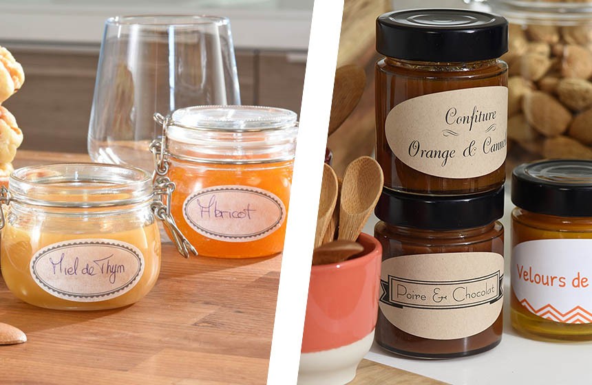 etiquettes pots confiture