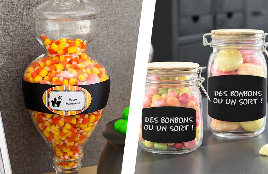 etiquettes ardoise pots