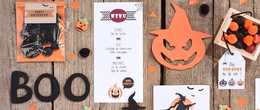 menu a imprimer halloween