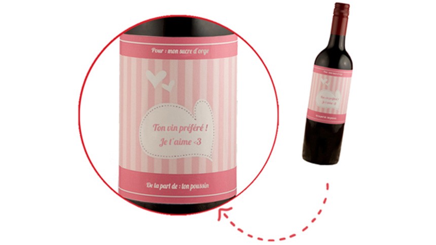 bouteille saint valentin