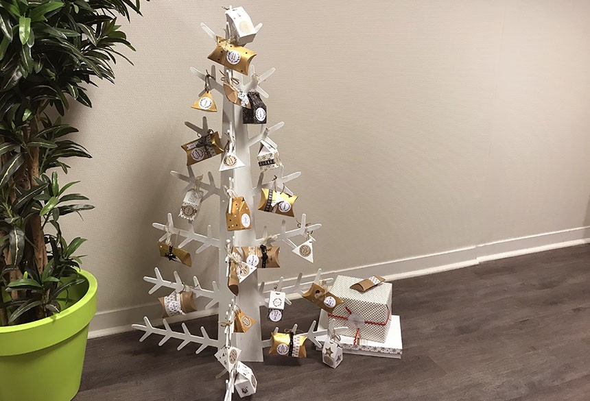 calendrier avent noel sapin