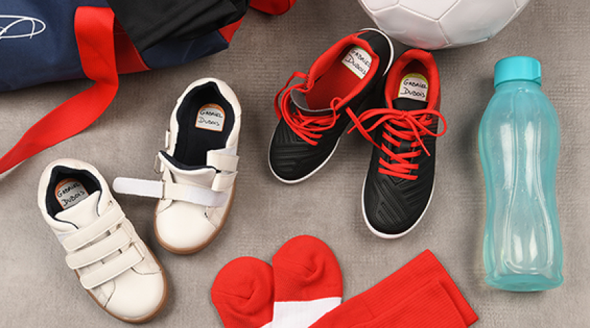 étiquettes autocollantes chaussures