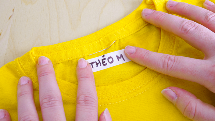 application etiquettes vetements