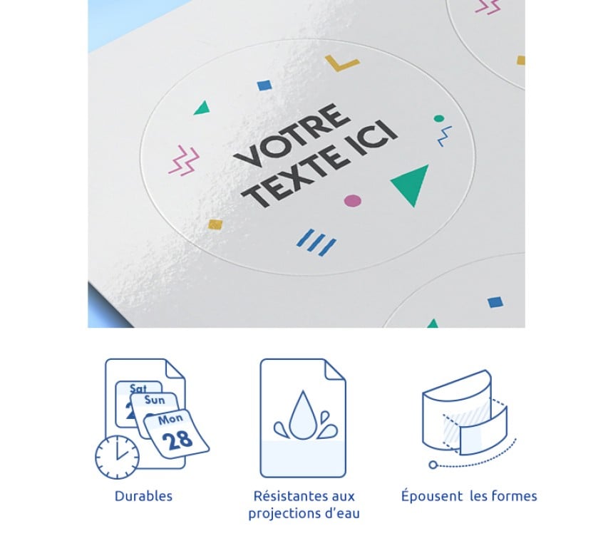 etiquettes plastique