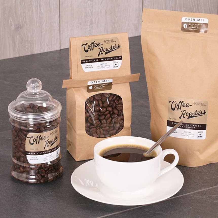 étiquettes café