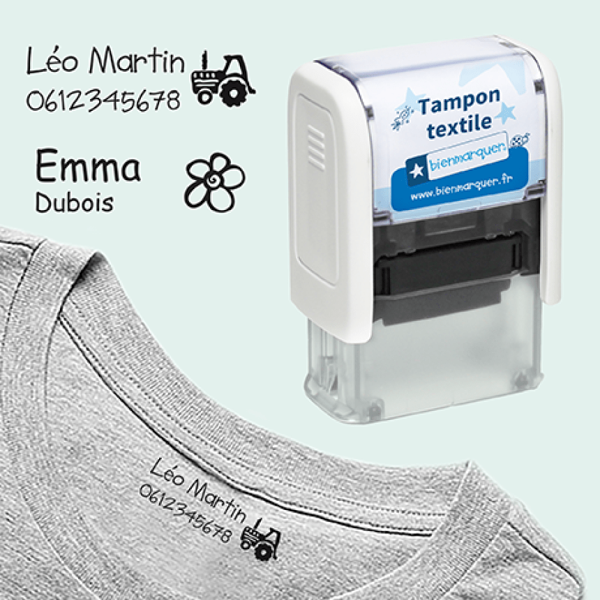 Le tampon textile une nouvelle façon de marquer les vêtements de vos