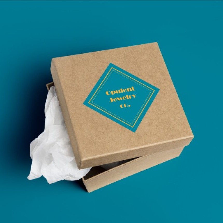 Etiquette personnalisée en forme de losange