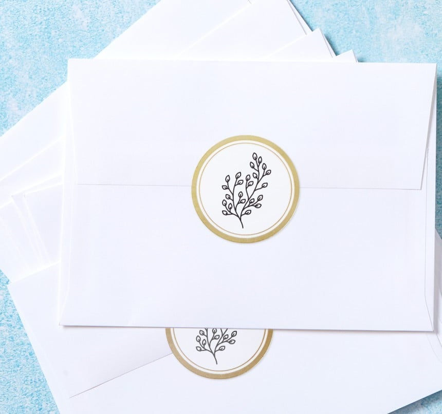 belles étiquettes pour enveloppe