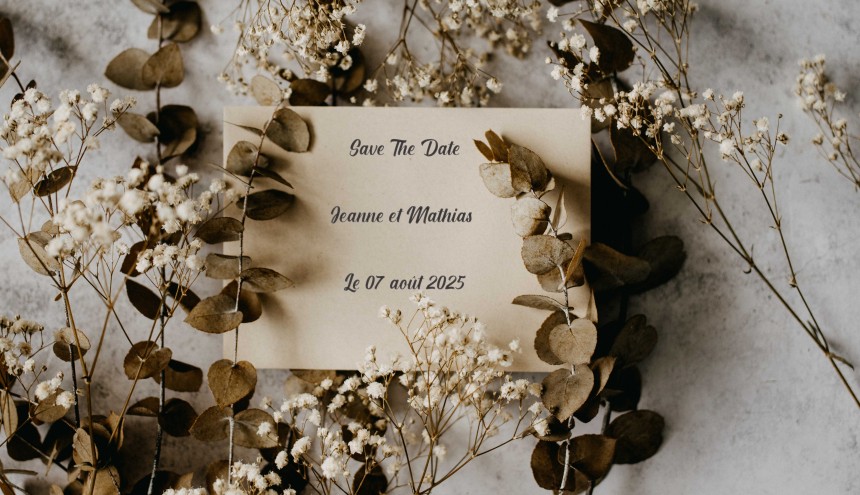 carte personnalisée save the date