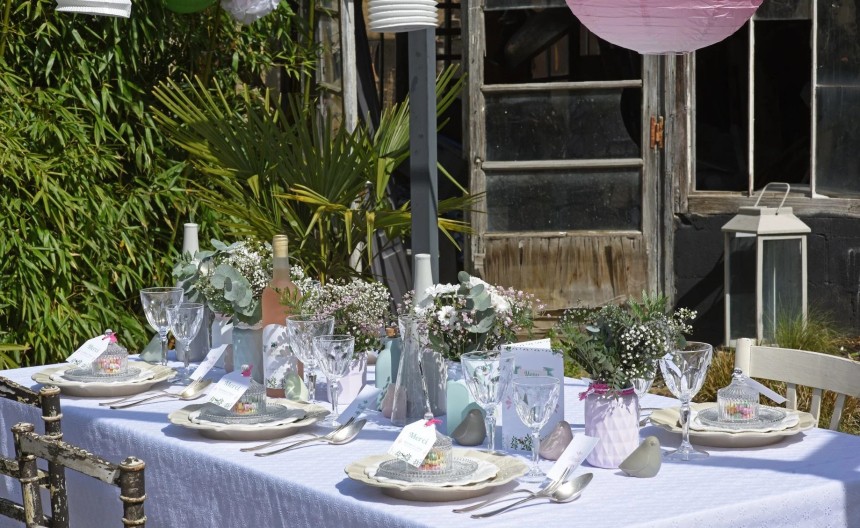 décoration table de mariage
