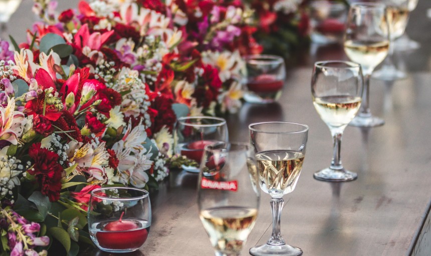 fleurs décoration table de mariage