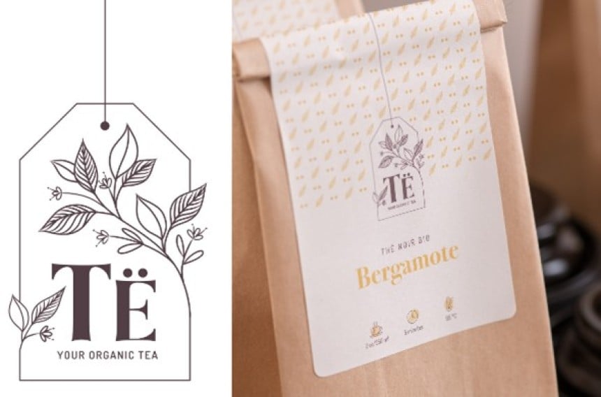 Logo pour une marque de thé